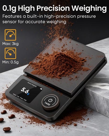 INSMART Pour Over Coffee Scale with Timer, 5kg/0.1g High Precision
