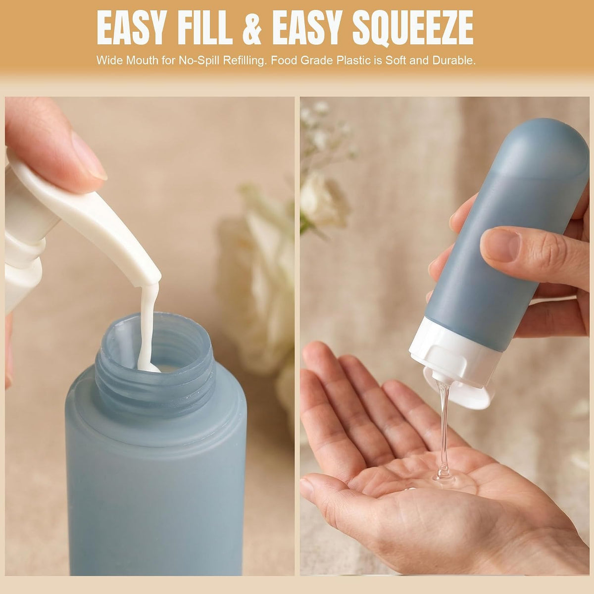 DEWSENSI 20 Pack Travel Bottles Set for Toiletries