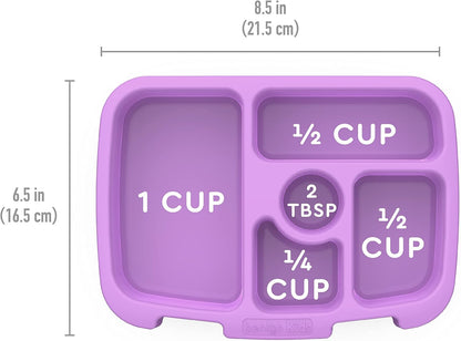 Bentgo® Kids Prints Tray with Transparent Cover - Reusable, BPA-Free, 5-Compartment Meal Prep Container with Built-In Portion Control for Healthy Meals At Home & On the Go (Mermaids in the Sea)