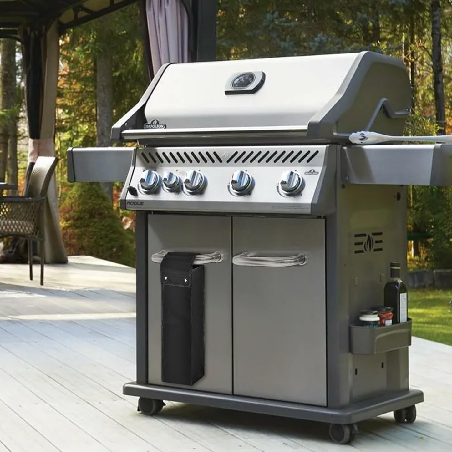 Boczif Grill Utensil Storage Bag, BBQ Tool Organized Bags, Barbecue Hardware Grill Accessories Carry Bag, Picnic Cooking Tools Holder Pouch for Camping, Outdoor BBQ