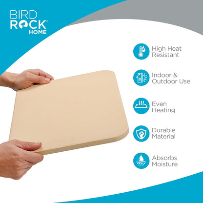 BIRDROCK HOME Pizza Stone for Oven and Grill, 16”