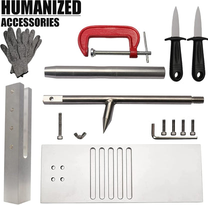 Colinktool Oyster Shucker Tool Set, Adjustable Oyster Clam Opener Machine