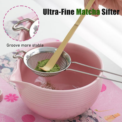 Matcha Whisk, Handcrafted Bamboo Whisk for Matcha Powder (Yellow)