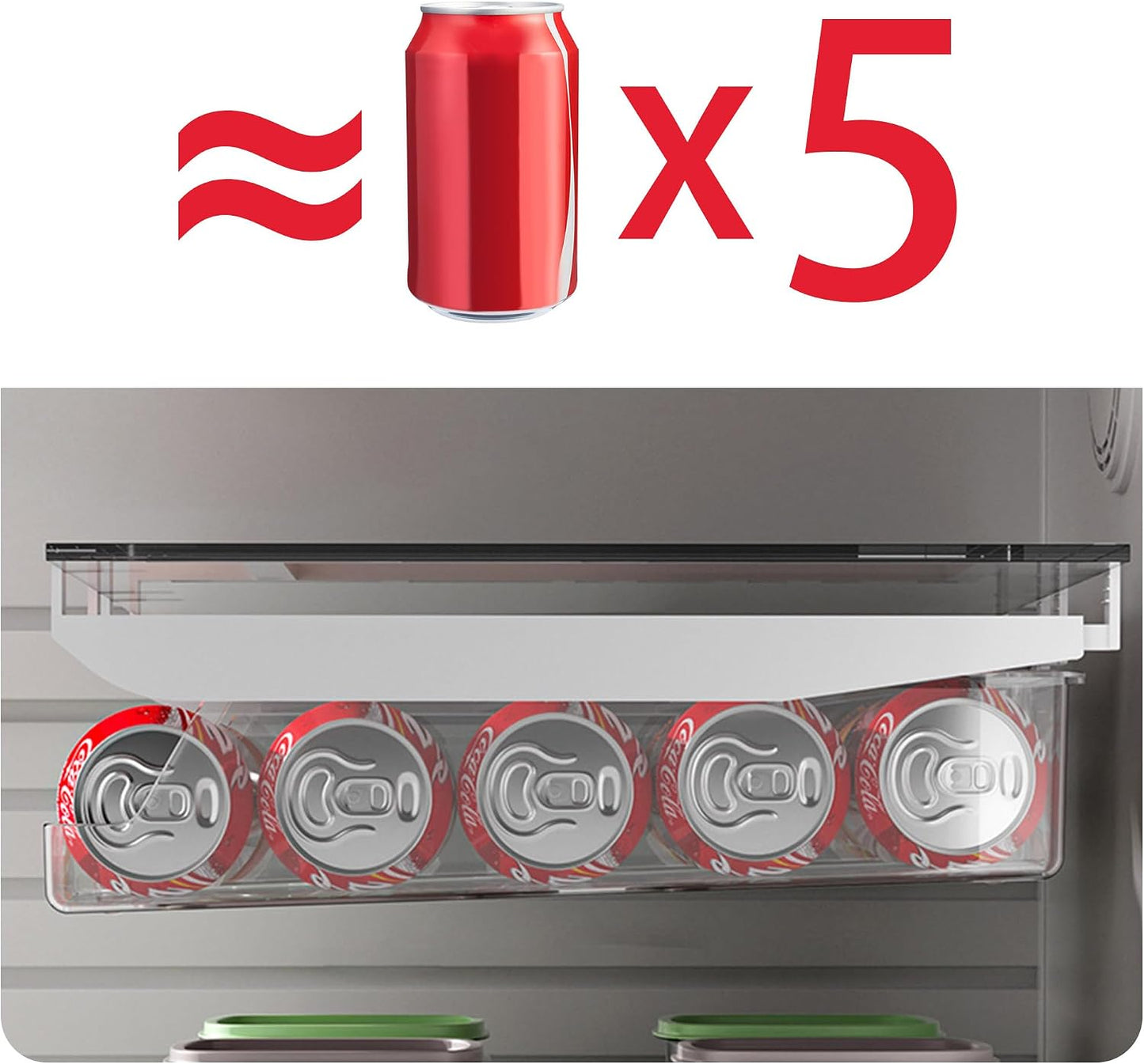 8Pcs Clear Plastic Storage Bins, Refrigerator Organizer Bins with Handles, Freezer Organizer Clear Organizing Bins, BPA-Free Fridge Storage Containers for Fridge, Freezer, Cabinet, Kitchen, Pantry