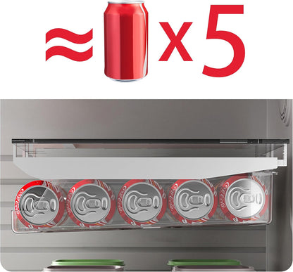 8Pcs Clear Plastic Storage Bins, Refrigerator Organizer Bins with Handles, Freezer Organizer Clear Organizing Bins, BPA-Free Fridge Storage Containers for Fridge, Freezer, Cabinet, Kitchen, Pantry