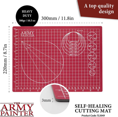The Army Painter, Self-Healing Cutting Mat, Double Sided PVC Non-Slip, A4