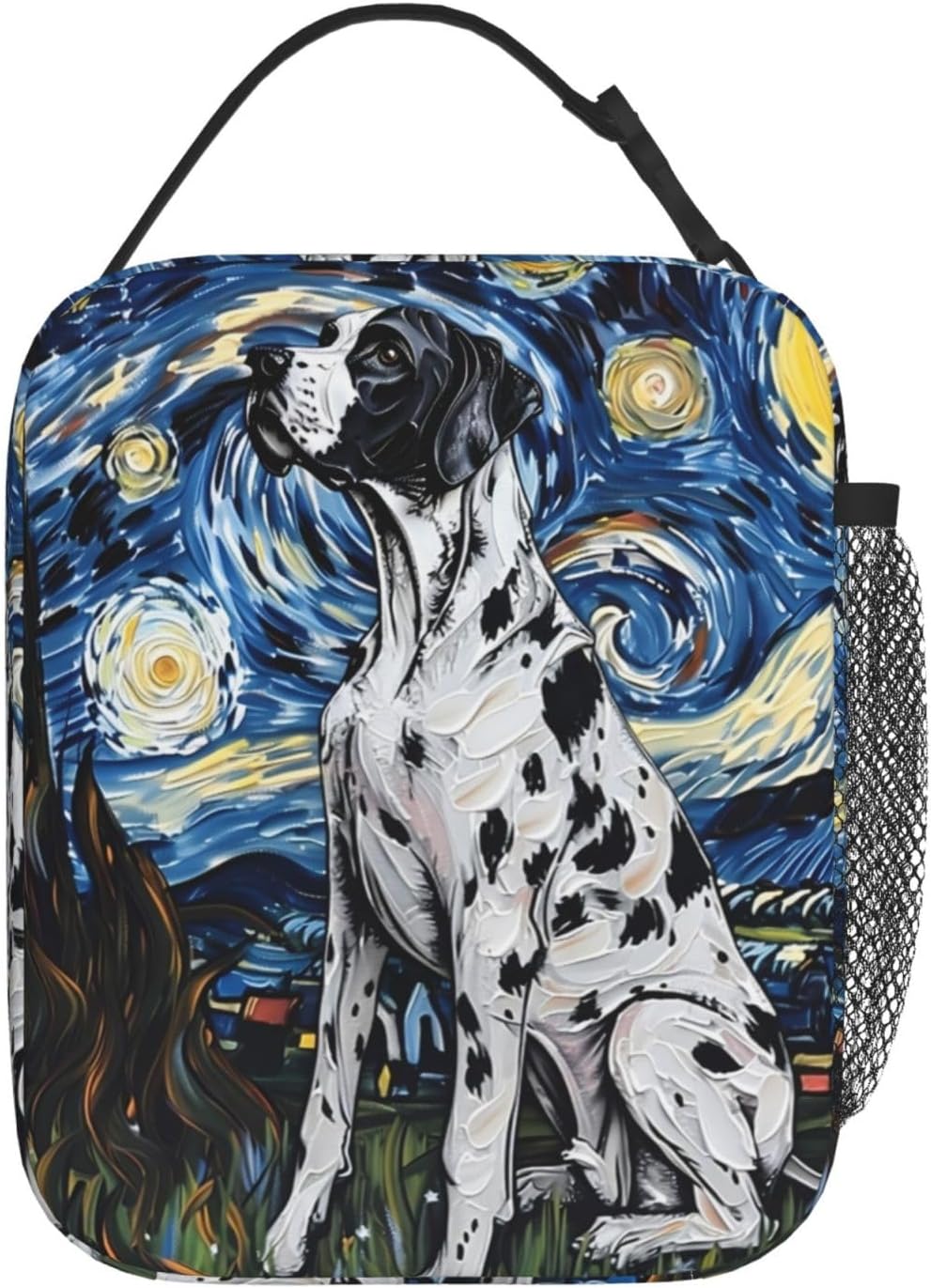 Reusable Sea Otter and Water Lily Lunch Box for Kids Girls Boys Women Adult, Insulated Cute Lunch Bag,Polyester Cooler Handbags Case for School Picnic Work Travel Outdoor Beach or Hiking