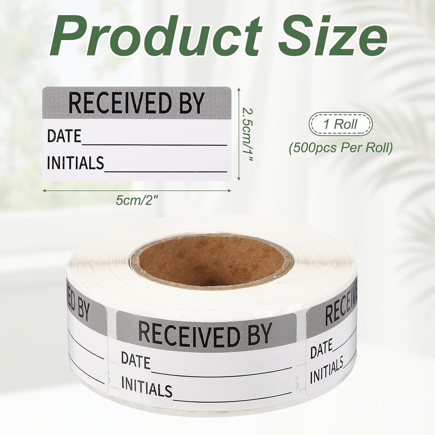 PATIKIL 500 Pcs Expired Date Label Stickers Roll, 2 x 1 Inch Removable Inventory Labels Adhesive Food Sticker Roll for Marking Organizing Inventory and Food Container, White and Black