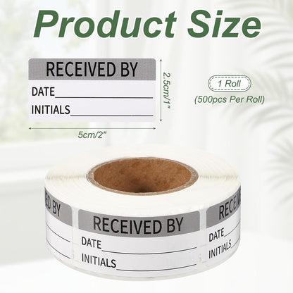 PATIKIL 500 Pcs Expired Date Label Stickers Roll, 2 x 1 Inch Removable Inventory Labels Adhesive Food Sticker Roll for Marking Organizing Inventory and Food Container, White and Black