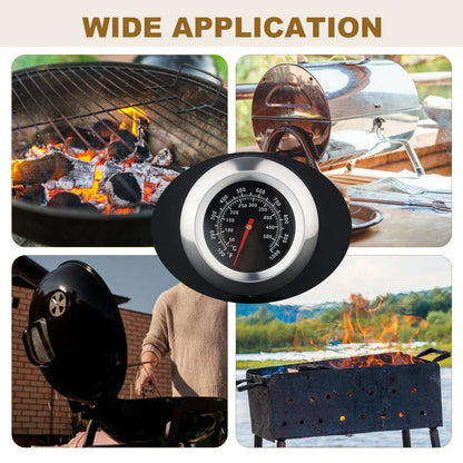 3" Face 1000F Charcoal BBQ Thermometer,1PC Barbecue Temperature Gauge