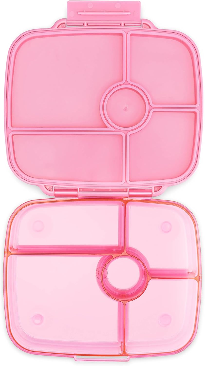 Yumbox Go Leakproof Bento Lunch Box, 5 Compartments, Charcoal Gray | Deep Portioned Tray | Removable Silicone Gasket | Lightweight Construction | Fits Most Lunch Bags | Easy-Clean Design