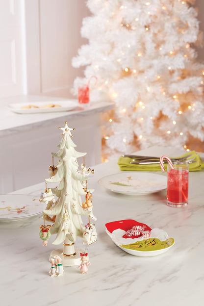 Lenox 898096 Merry Grinchmas Chip & Dip Bowl, Christmas Dishes, Festive Holiday Serveware