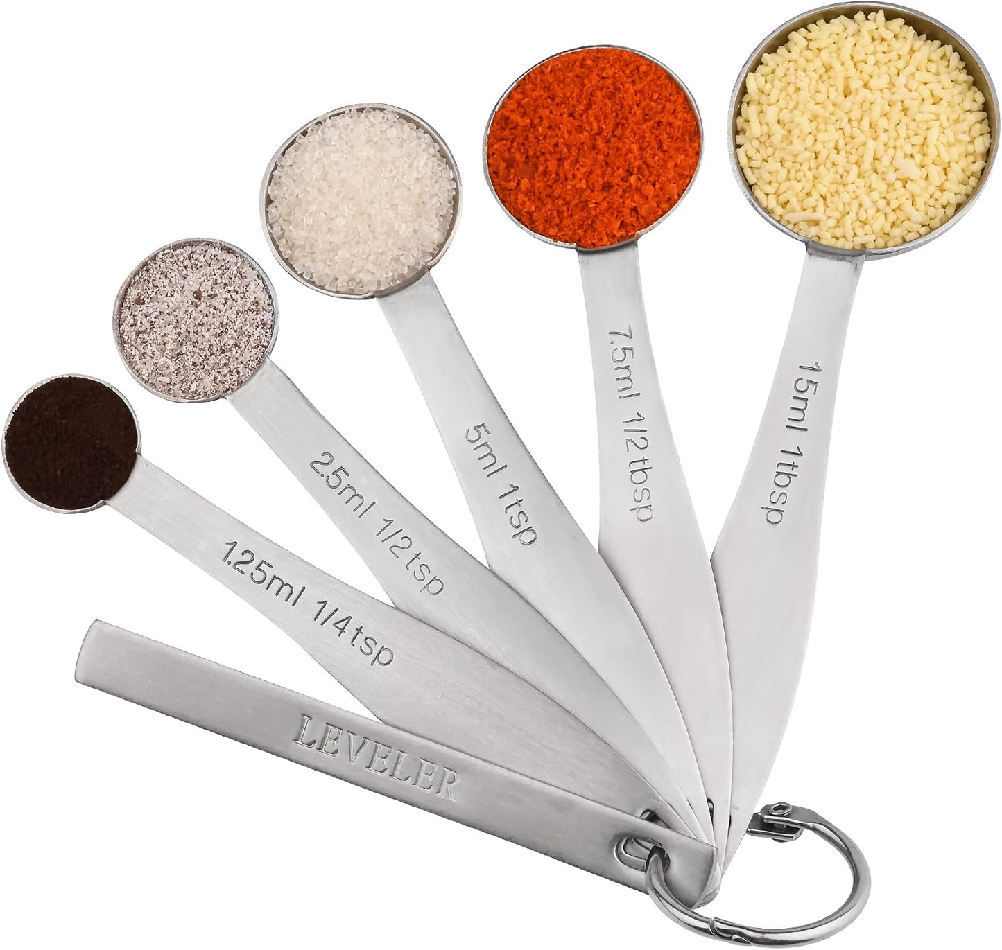 Measuring Cups and Spoons Set, 12 Pieces Stainless Steel Measuring Cup Set, Metal Copper Measuring Cups Spoons, Dry & Liquid Kitchen Measure Cup Spoon & Leveler & Measure Equivalents