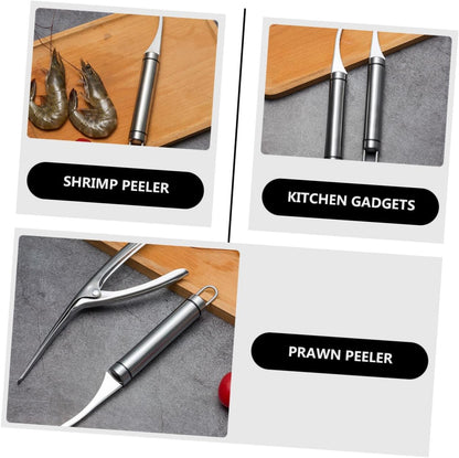 Shrimp Deveiner Tool and Peeler Set Multifunctional Shrimp Deveining Tool