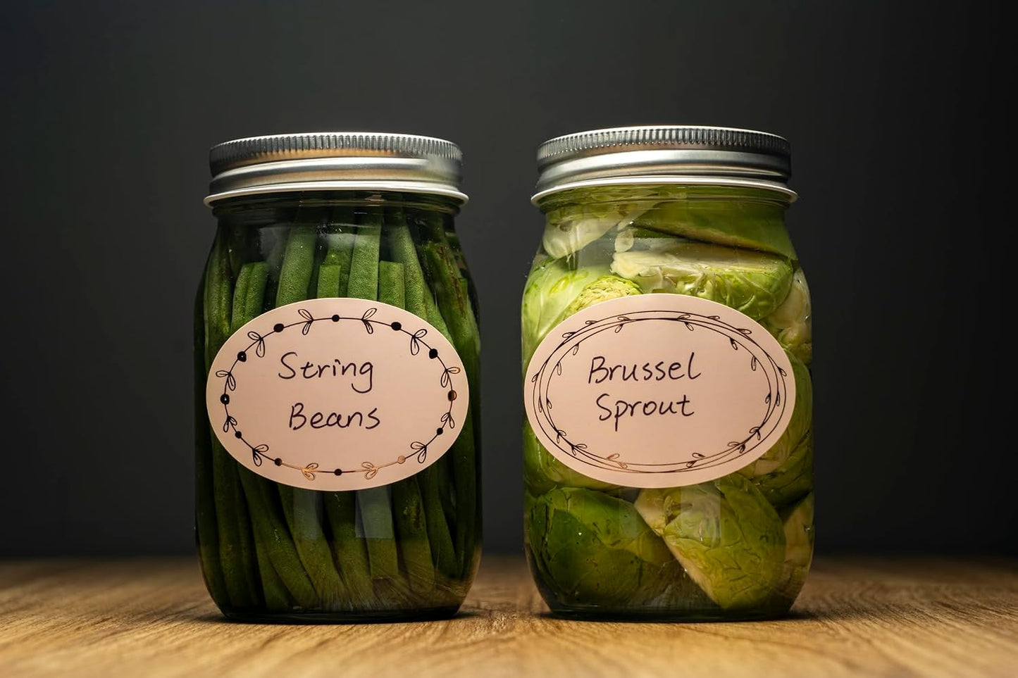 MONEST Waterproof Label Stickers for Jars and Lids, Pantry, Mason Jar, Canning, Spice, Bottle Labels (Red Tulip 2"x3")