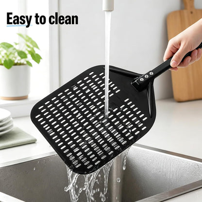 12in Perforated Pizza Peel Paddle Long Handle Compatible with Ninja MO201