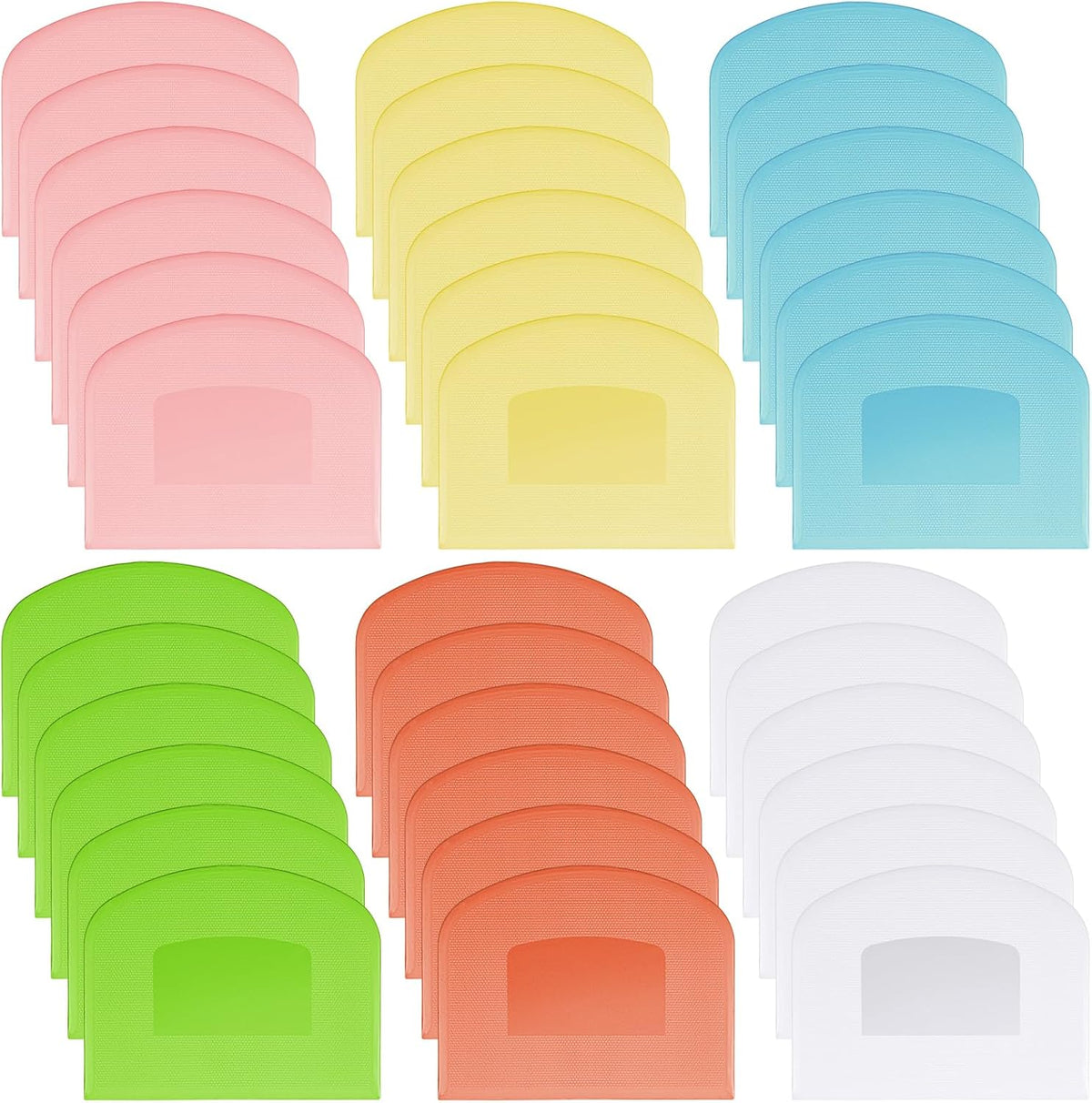 36 Pcs Food Scraper, Flexible Dough Scraper, Multifunctional Kitchen Scrapers Tool, Bread Dough Cutter, Cake Smoother for Icing,