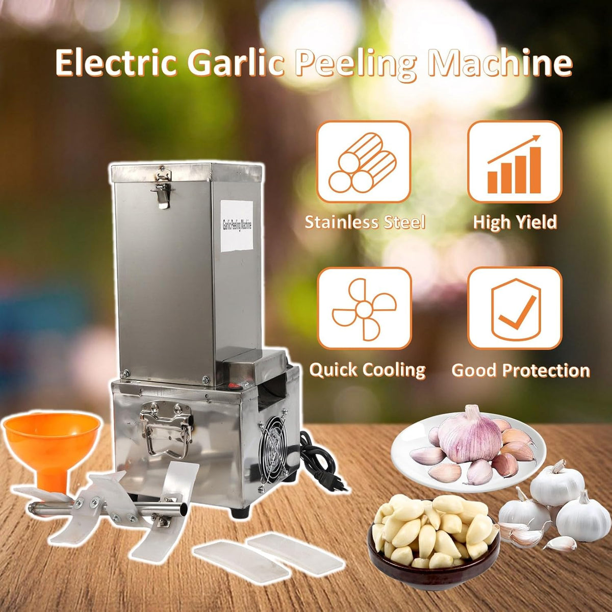 Electric Garlic Peeler Garlic Peeling Machine Separator