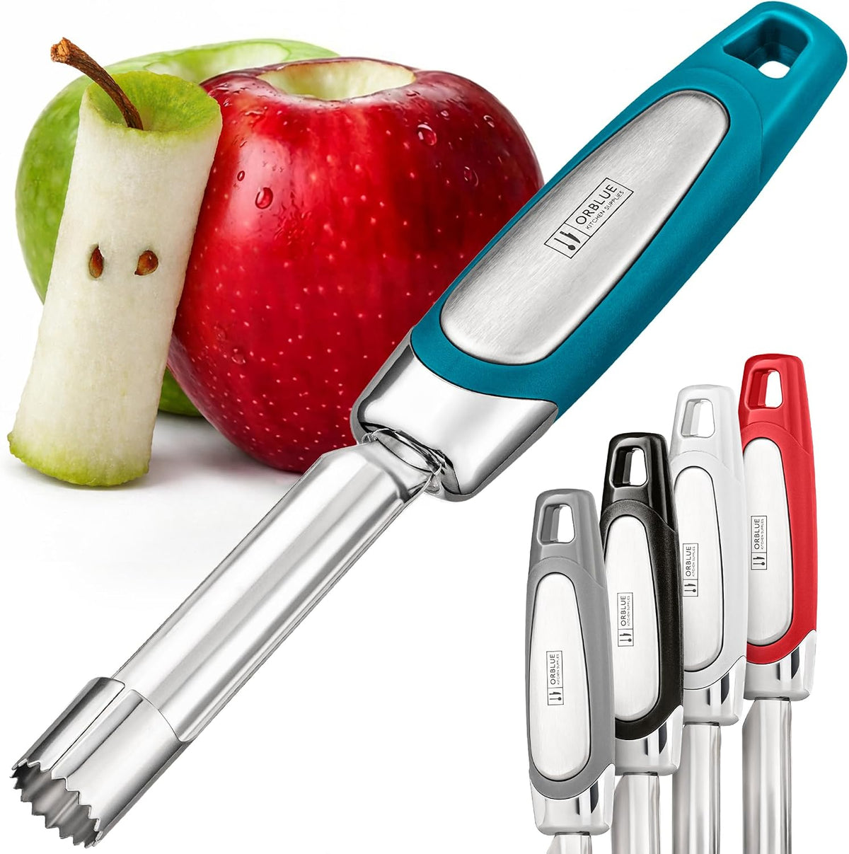 Orblue Apple Corer Tool, Heavy Duty Stainless Steel Fruit Core Extractor