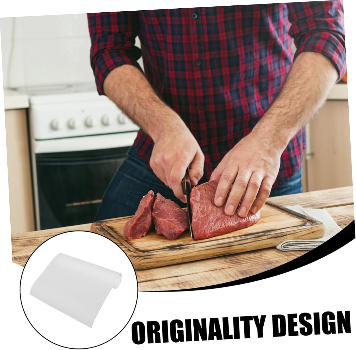 COLLBATH 1 Roll Cutting Board Mat Color Chopping Countertop Pad Function Cutting Mat Kitchen Cutting Board Mats Crafting Mat Disposable Kitchen Mat Kitchen Counter Mat White
