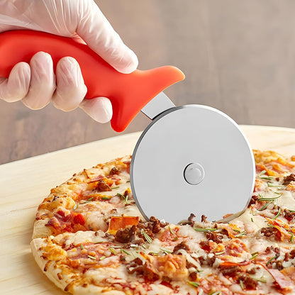 Pizza Cutter Wheel, Stainless Steel Slicer, Sharp Blade with Guard