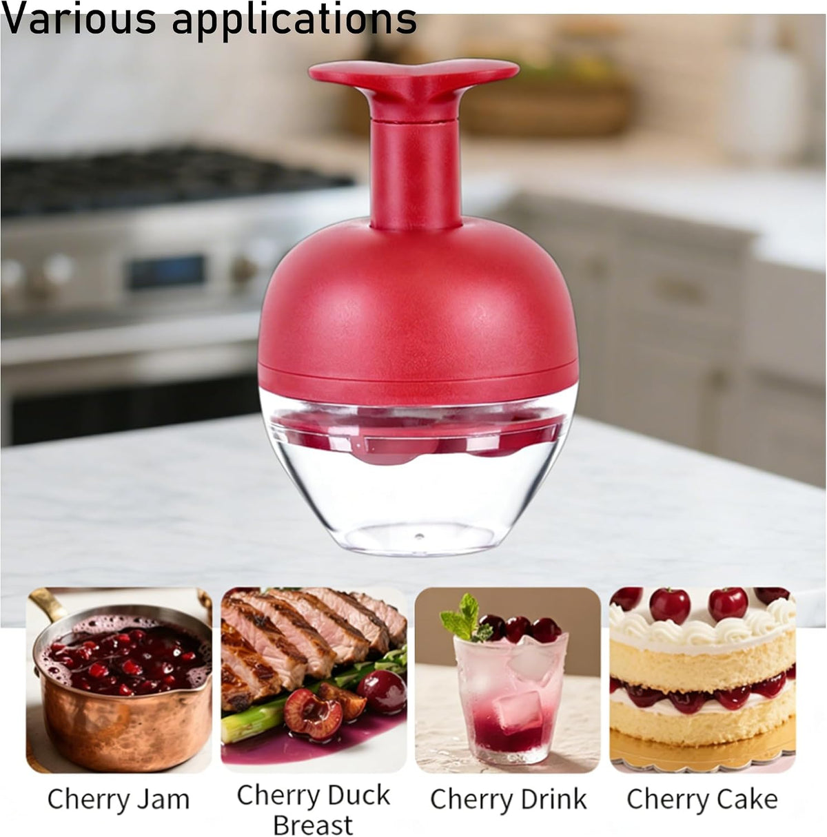 Cherry Pitter Tool, Push Type