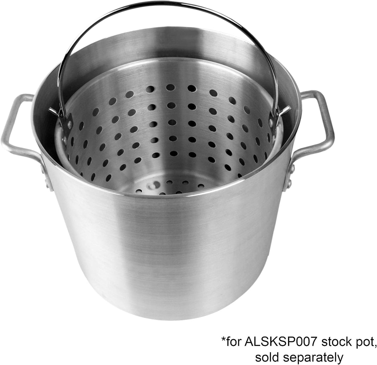 Thunder Group 16-Quart Aluminum Steamer Basket Fits ALSKSP003