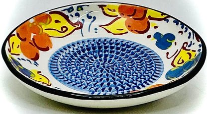 BonCera, Premium Ceramic Garlic Grater Plate Set - Artisan Flower