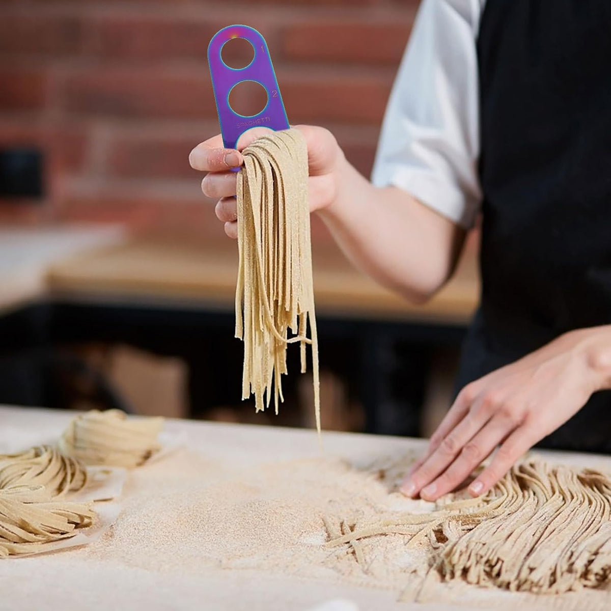 Stainless Steel Spaghetti Measure Tool, Portion Guide 4 Hole