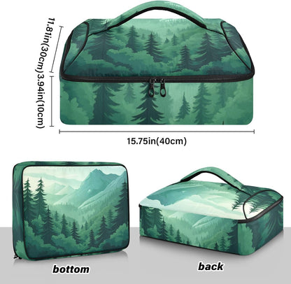 Casserole Carriers for Hot or Cold Food Reusable Casserole Dish Carrier Insulated Thermal Large Capacity Durable Perfect for Party Camping Family Gatherings Yellow Fish - Colors B