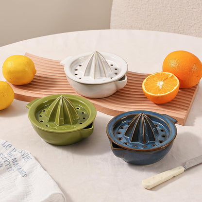 Ceramic Citrus Lemon Orange Juicer Manual Squeezer, Hand Juicer Reamer