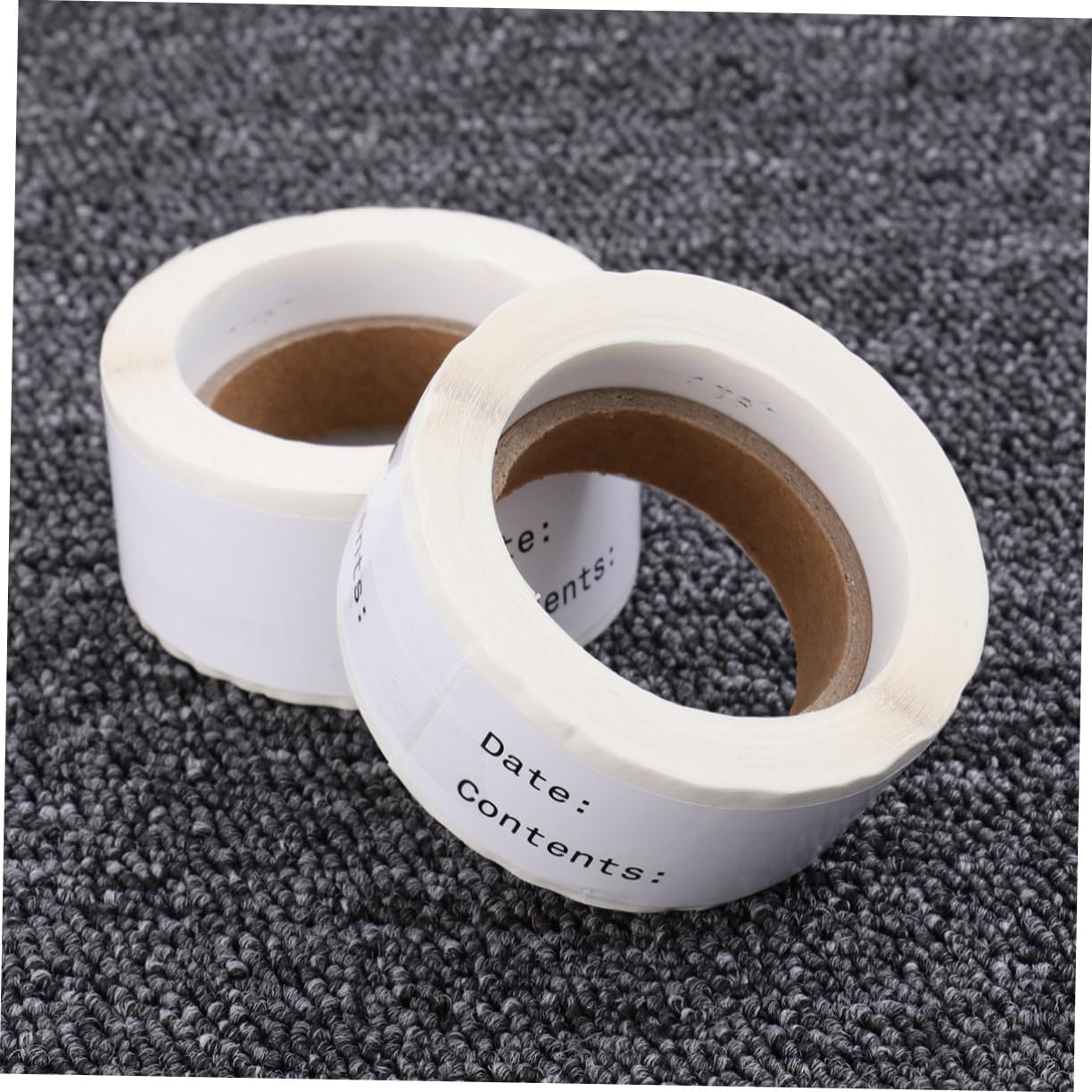 Homoyoyo 2Rolls English Record Date Stickers Kitchen Food Label for Storage and Organization Paper Peel and Stick Without Glue and Fade-Resistant for Freezer Refrigerator and Pantry Use