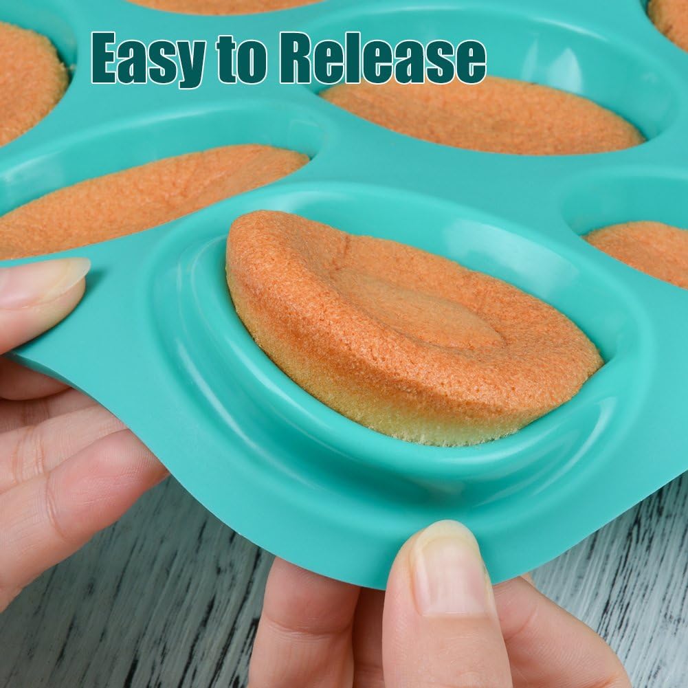 CAKETIME Silicone Muffin Pan Cupcake Pan Set - Mini 24 Cups and Regular 12 Cups Muffin Tin, Nonstick Food Grade Molds with 12 Baking Cups