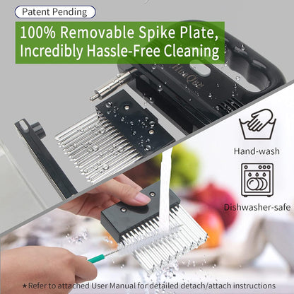 Meat Tenderizer, 48 Stainless Steel Needle Blade, Cleaning Brush and Safety Helmet, Used to Tenderize Steak, Chicken, Perfect for Family BBQs, Great Cooking Gift for Dad, Mom, Husband, Wife