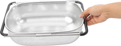Restaurantware 6 qt Stainless Steel Over The Sink Colander