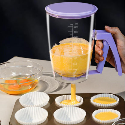 Pancake Batter Dispenser with Squeeze Handle, Purple