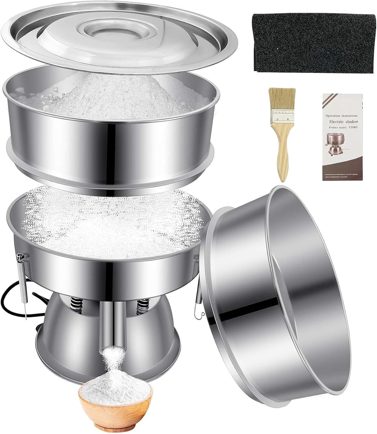Sidasu Automatic Vibrating Sieve Shaker–40&60 Mesh Flour Sifter