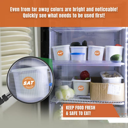 Easy Identification Date Stickers 7,000 Days of the Week Stickers – Sunday 3/4" Days of the Week Food Labels – Day Dots for Food – Restaurant Supplies – Best By Commercial Kitchen Supplies