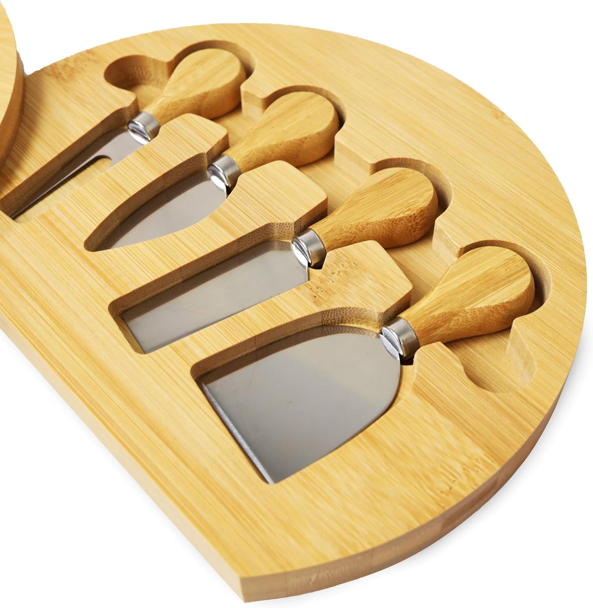Bamboo Cheese Board and Charcuterie Boards Set & Serving Tray