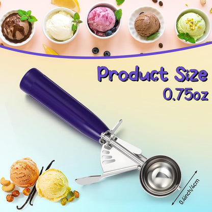 Reallnaive Ice Cream Scooper with Trigger, 4 oz, Gray