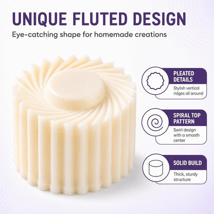 Sunflower-Patterned Round Hand-Press Mooncake Mold for DIY Cookie Mooncake