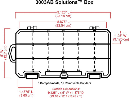 ArtBin Large Solutions Box Clear Art & Craft Organizer with Dividers - Plastic Storage Case for Convenient and Versatile Storage - Ideal for Various Craft Supplies