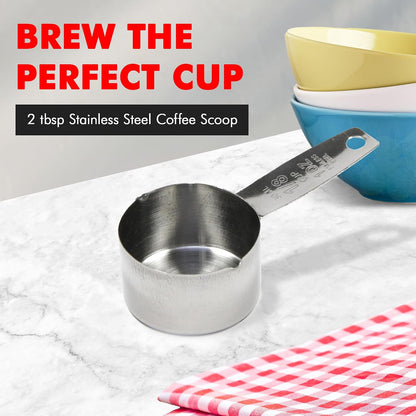 Chef Craft Select Coffee Measurer/Scoop, 4 inch, 2 tbsp, Stainless Steel
