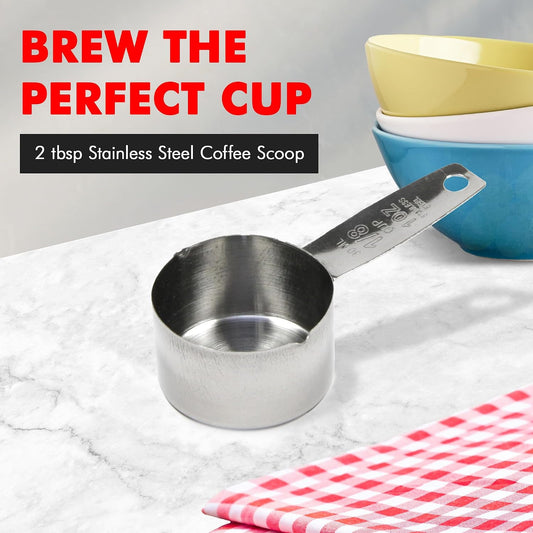 Chef Craft Select Coffee Measurer/Scoop, 4 inch, 2 tbsp, Stainless Steel