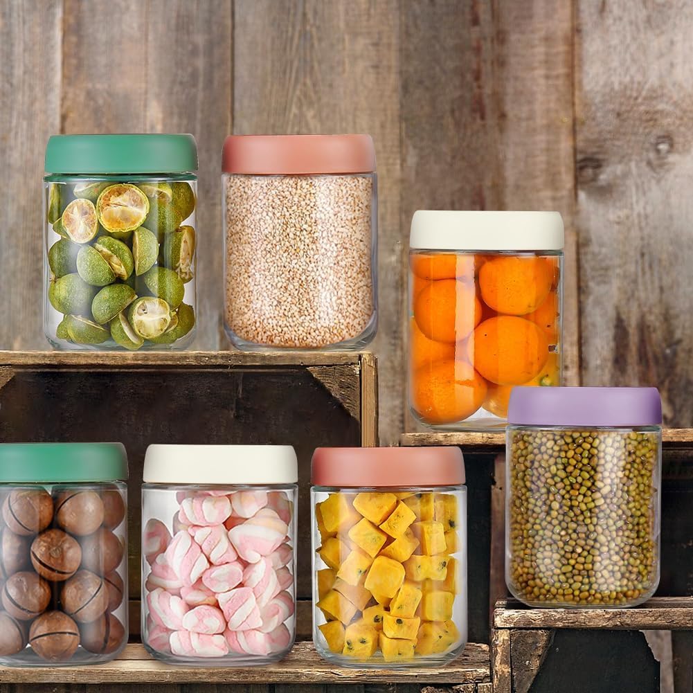 10oz Overnight Oats Containers with Lids - 2 Pack Bulk Airtight Glass Jars Meal Prep Jar for Yogurt Salad, Smoothies, Reusable Full Storage Containers appliance (Leakproof, Dishwasher & Freezer Safe)