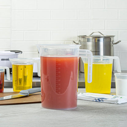 Restaurantware Clear Plastic Pt (Cups) Measuring Cup, 5.3 x 3.8 x 5 In
