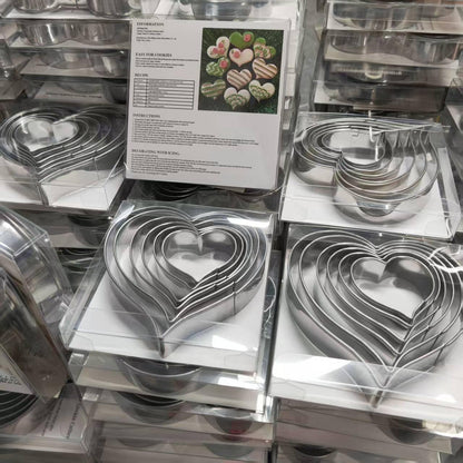 MrCookie 4" Large Christmas Cookie Cutters Set,Thickened Stainless Steel