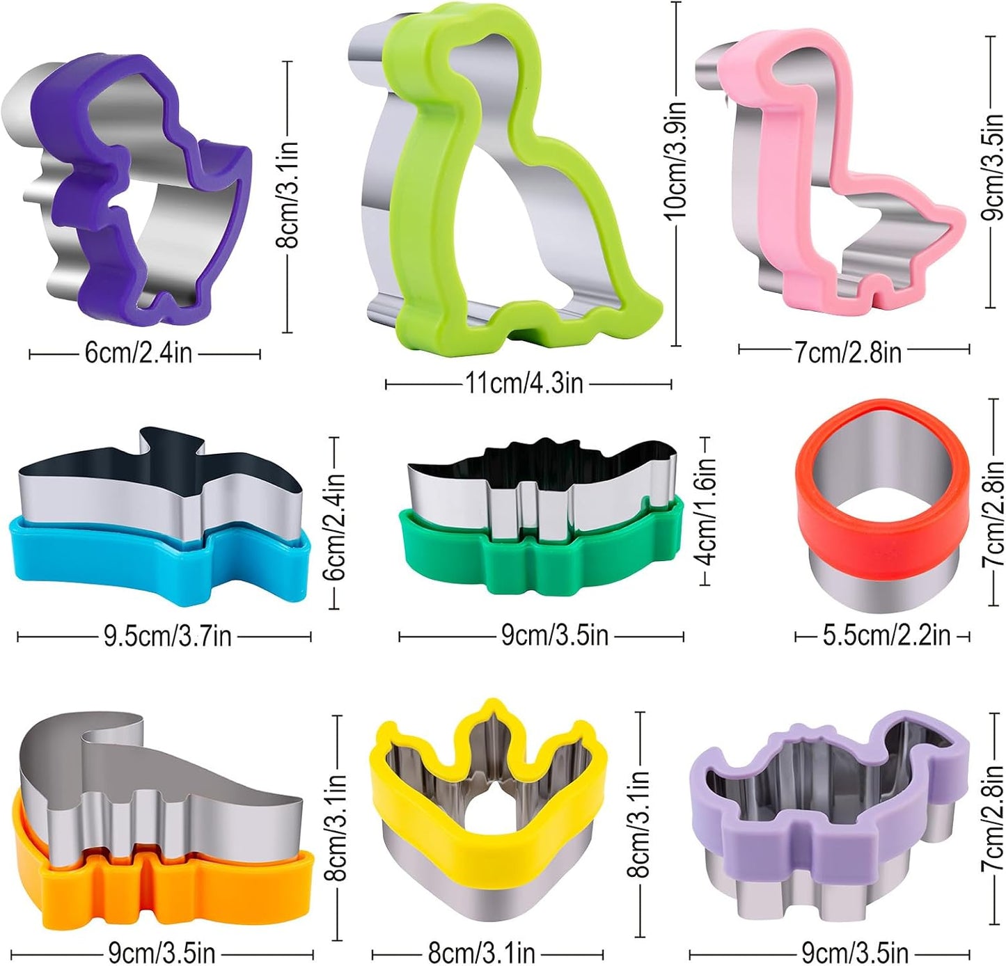 Fruit Cutters Shapes for Kids 22 Pcs, Mini Cookie Cutters Set, Vegetable Cutter with Food Picks