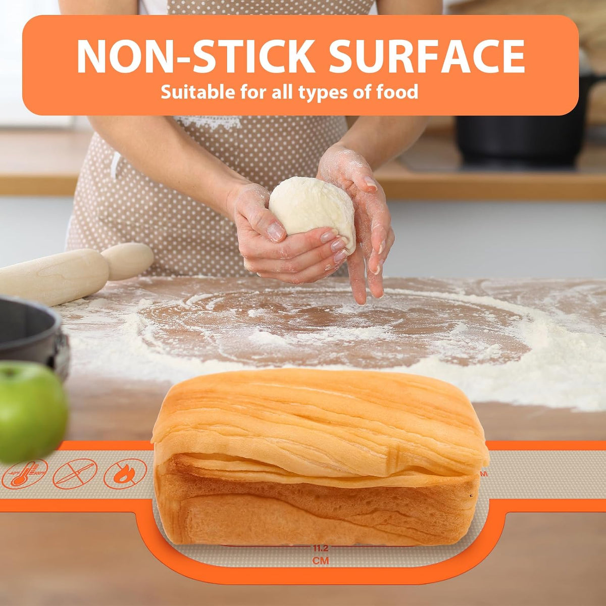 Silicone Baking Mat, Nonstick & Reusable