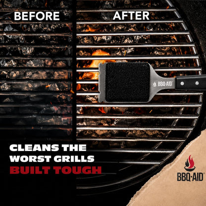 Bristle Free Grill Brush Cleaner and Scraper for Barbecue, Replaceable Head